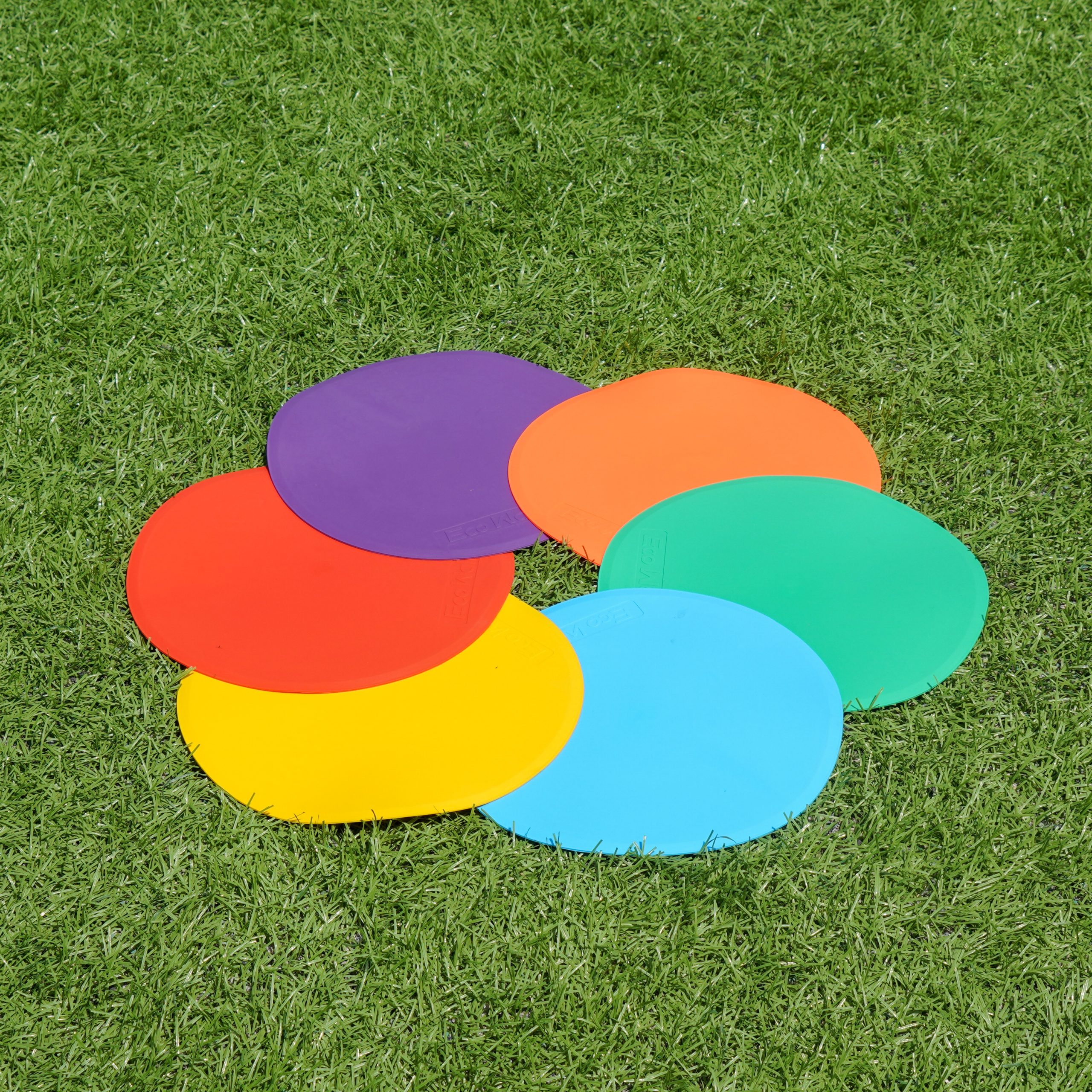 EcoWalker 25cm Numbered Spot Markers 1–10 — Red 10-Pack