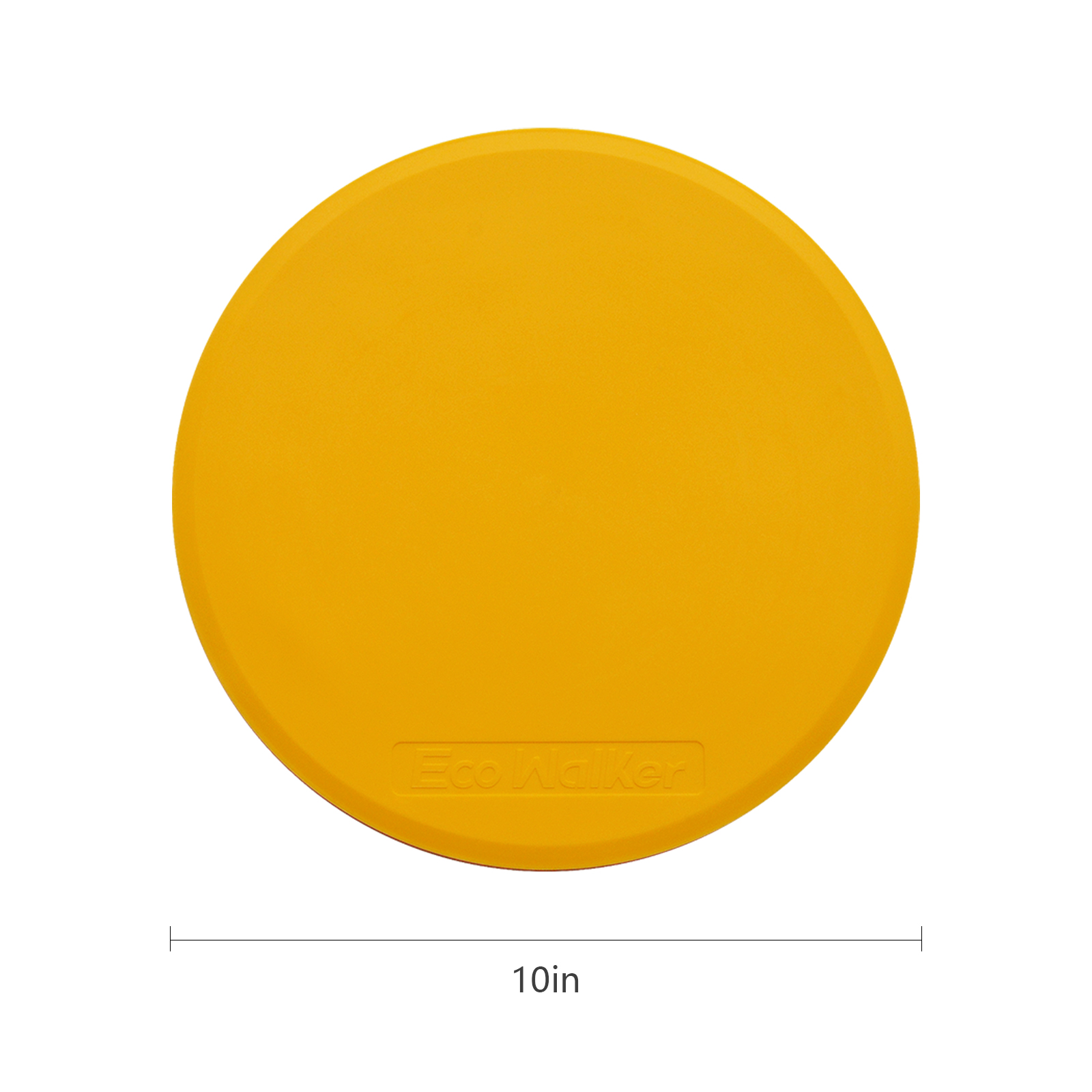 EcoWalker 25cm Numbered Spot Markers 1–10 — Yellow 10-Pack