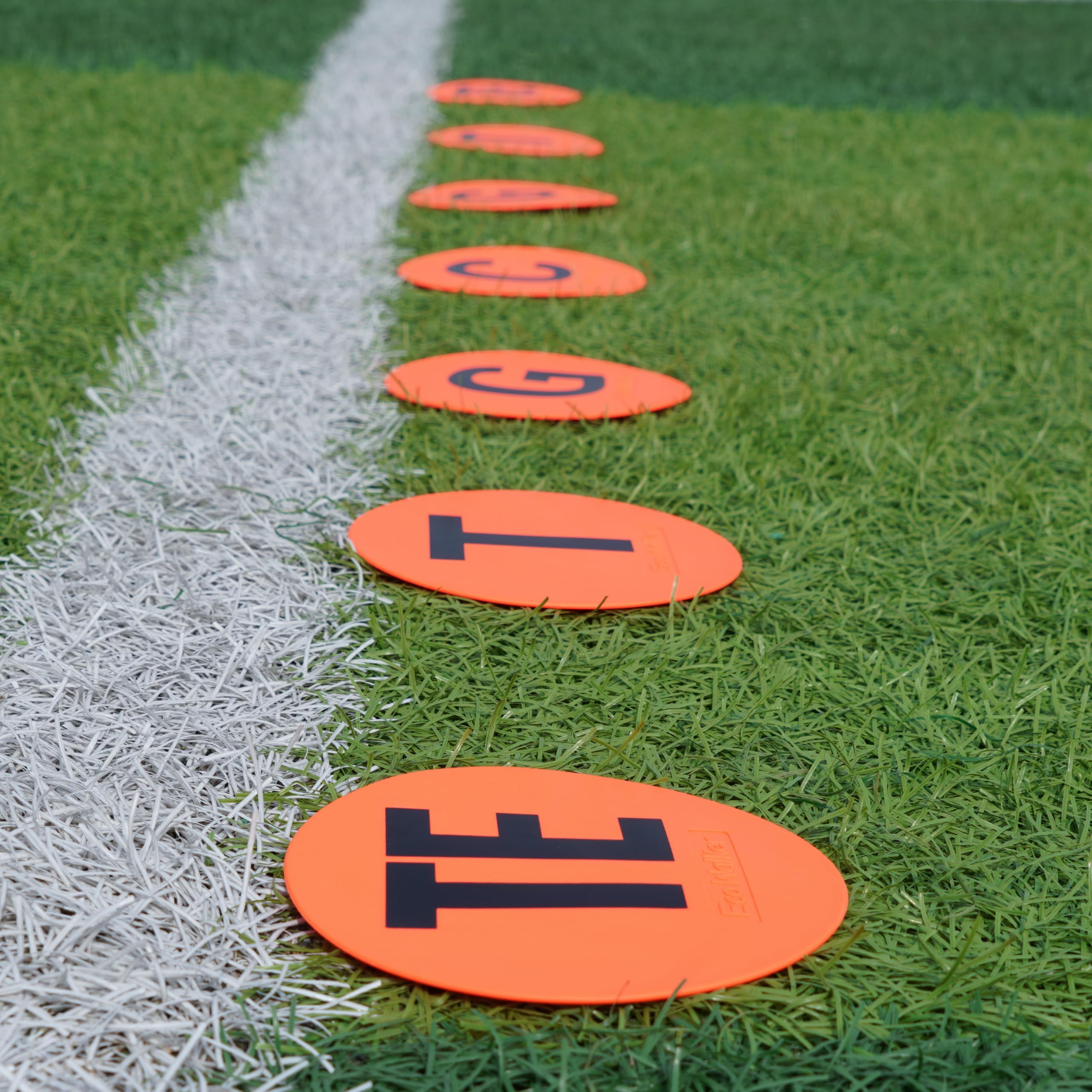 EcoWalker Football Offensive Line Position Markers — Orange 7-Piece Set - Image 12