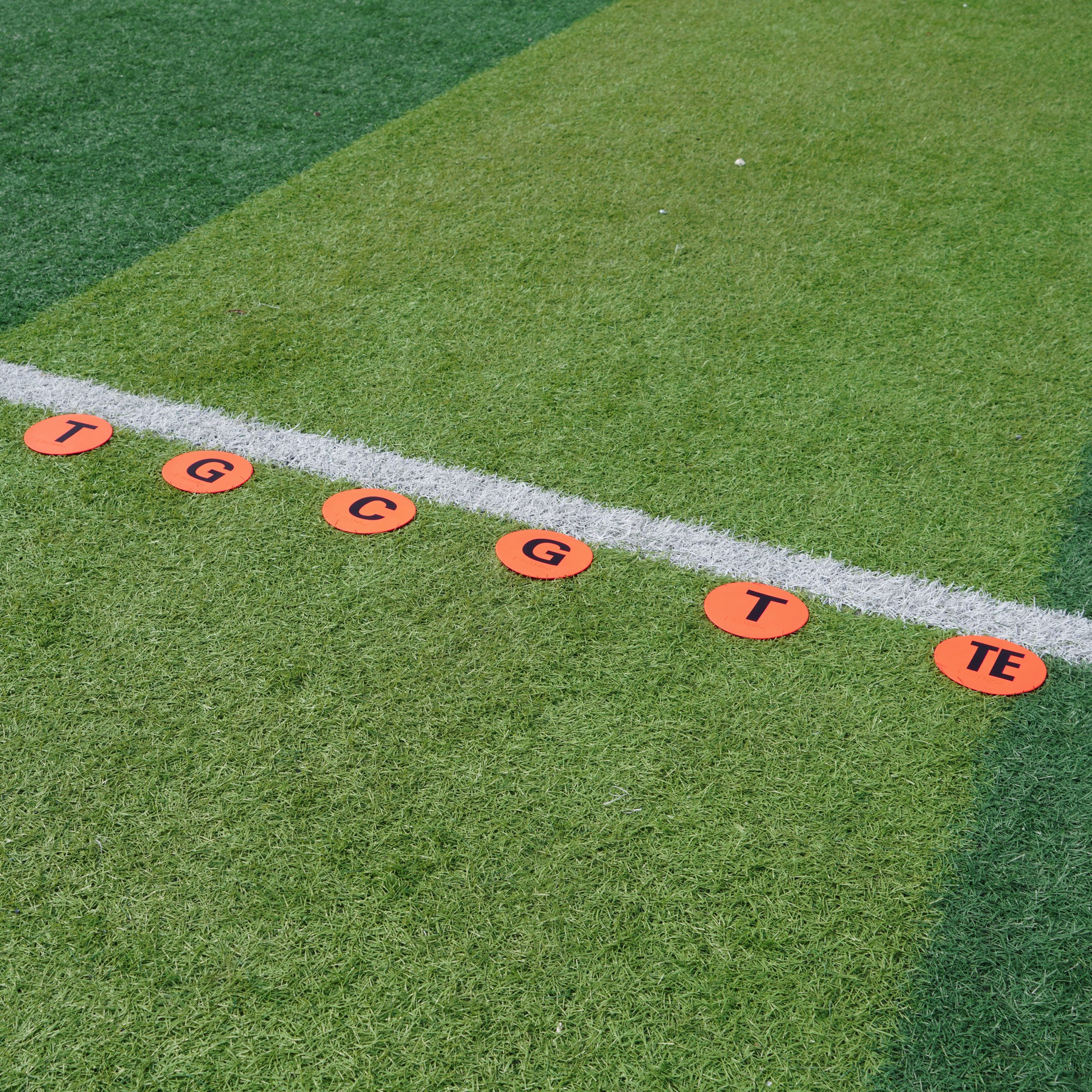 EcoWalker Football Offensive Line Position Markers — Orange 7-Piece Set - Image 7