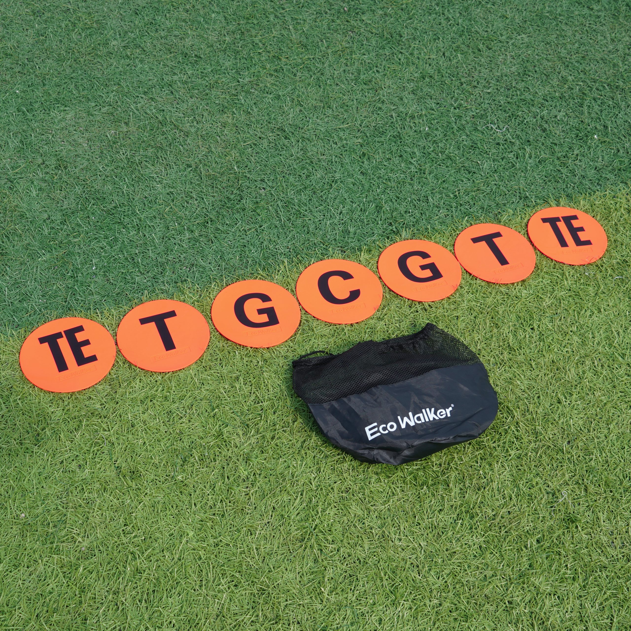 EcoWalker Football Offensive Line Position Markers — Orange 7-Piece Set - Image 6