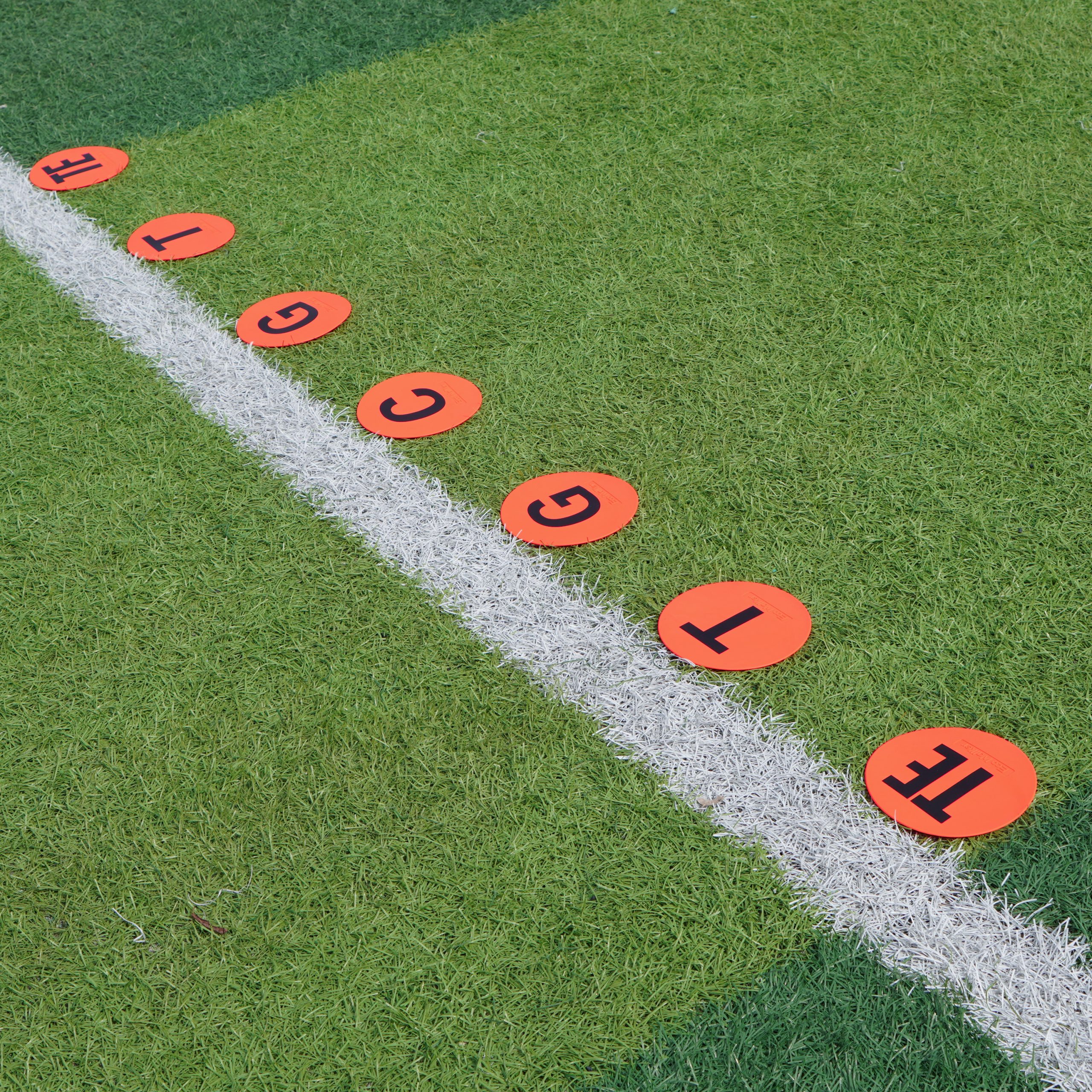 EcoWalker Football Offensive Line Position Markers — Orange 7-Piece Set - Image 4