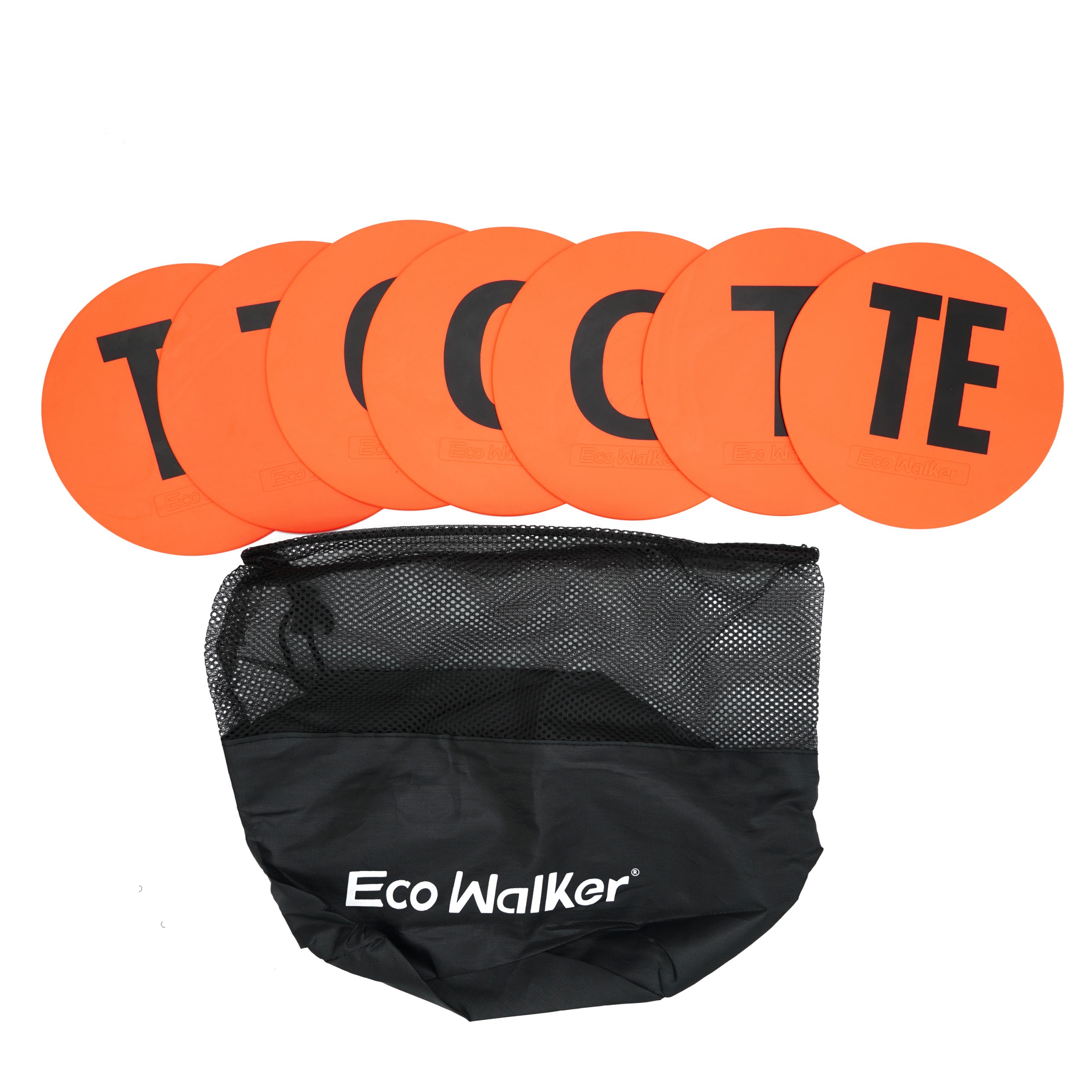 EcoWalker Football Offensive Line Position Markers — Orange 7-Piece Set - Image 3