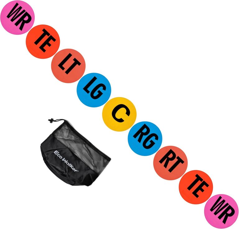 Football Linemen Position Flat Spot Markers - Offensive Training Set
